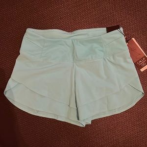 Calia aqua shorts, tulip hem, size S